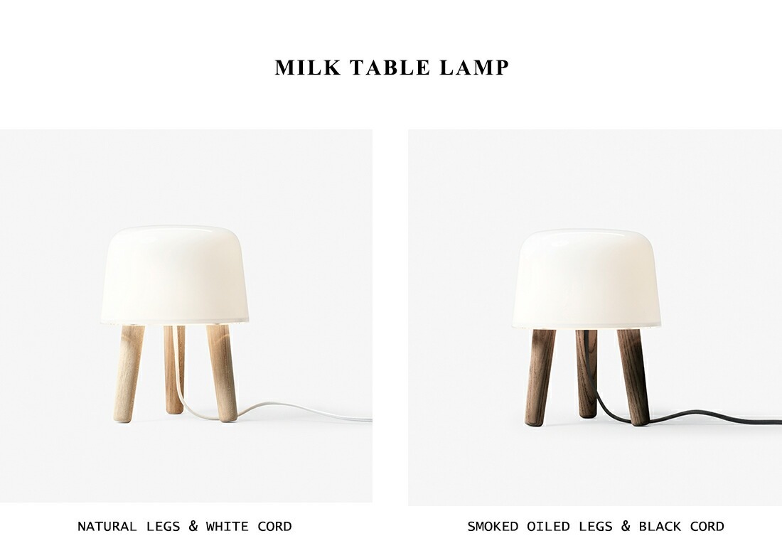 ��&TRADITION ����ɥȥ�ǥ�������MILK TABLE LAMP �ߥ륯�ơ��֥���� �ơ��֥�饤�� ���� ���饹 �� ��ӥ󥰥����˥� Denmark ���饷�å� Norm Architects��RCP��