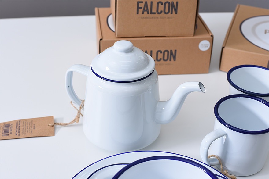 FALCON ファルコン】ティーポット Enamelware エナメルウェア 琺瑯 <br
