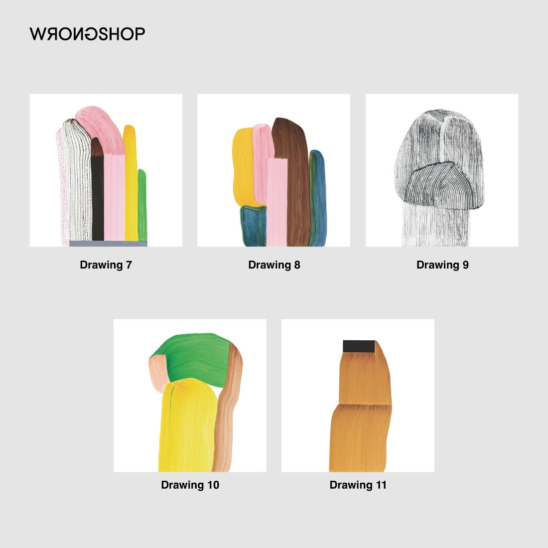 特注フレームセット】Drawing1 ポスター / WRONGSHOP ロングショップ