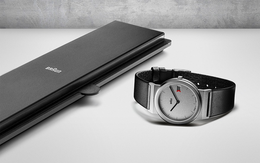 【希少】Braun AW22 ドイツ製 メンズウォッチ ブラウン|Braun 時計/AW22/ブラック×ブラックレザーベルト - 腕時計の