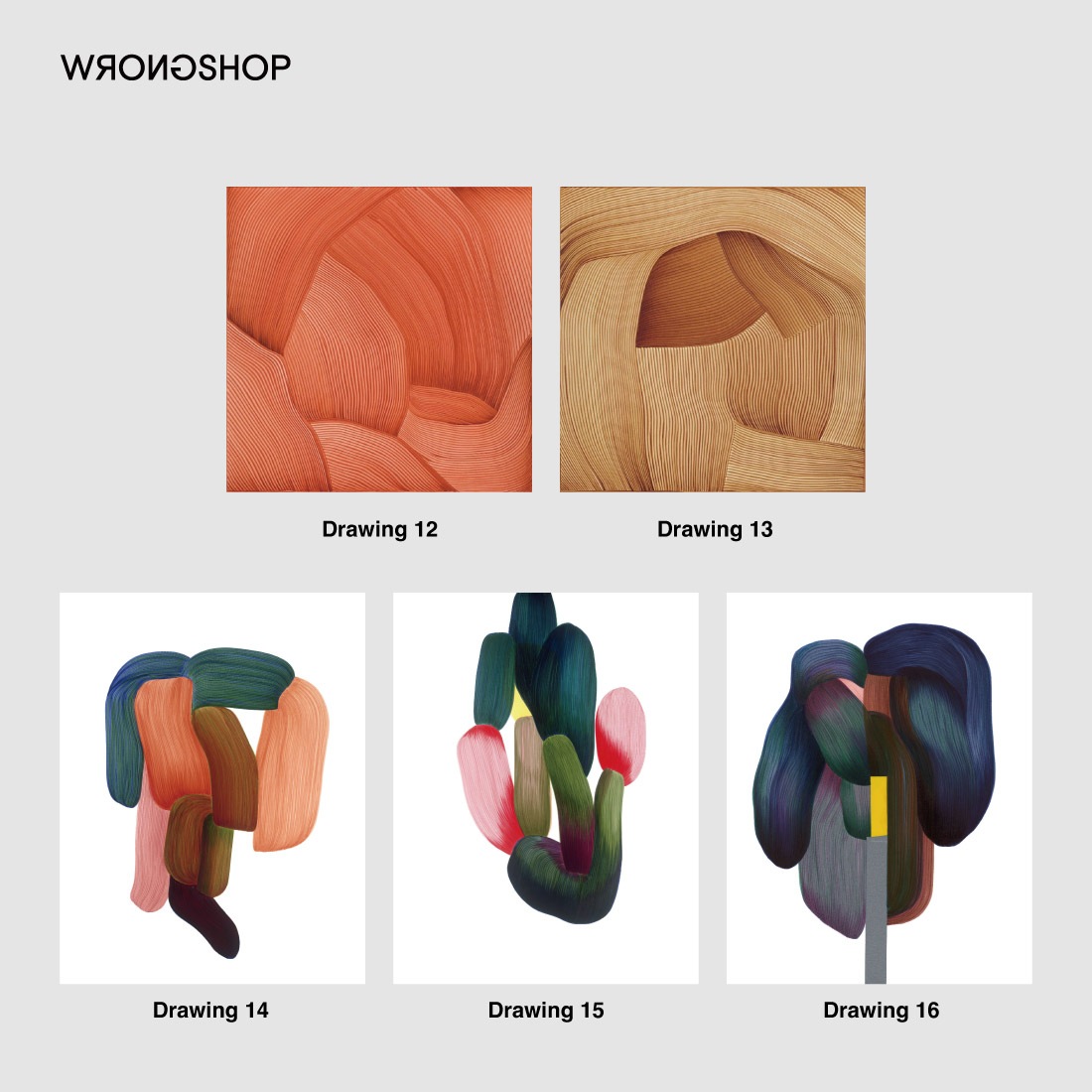 特注フレームセット】Drawing3 ポスター / WRONGSHOP ロングショップ