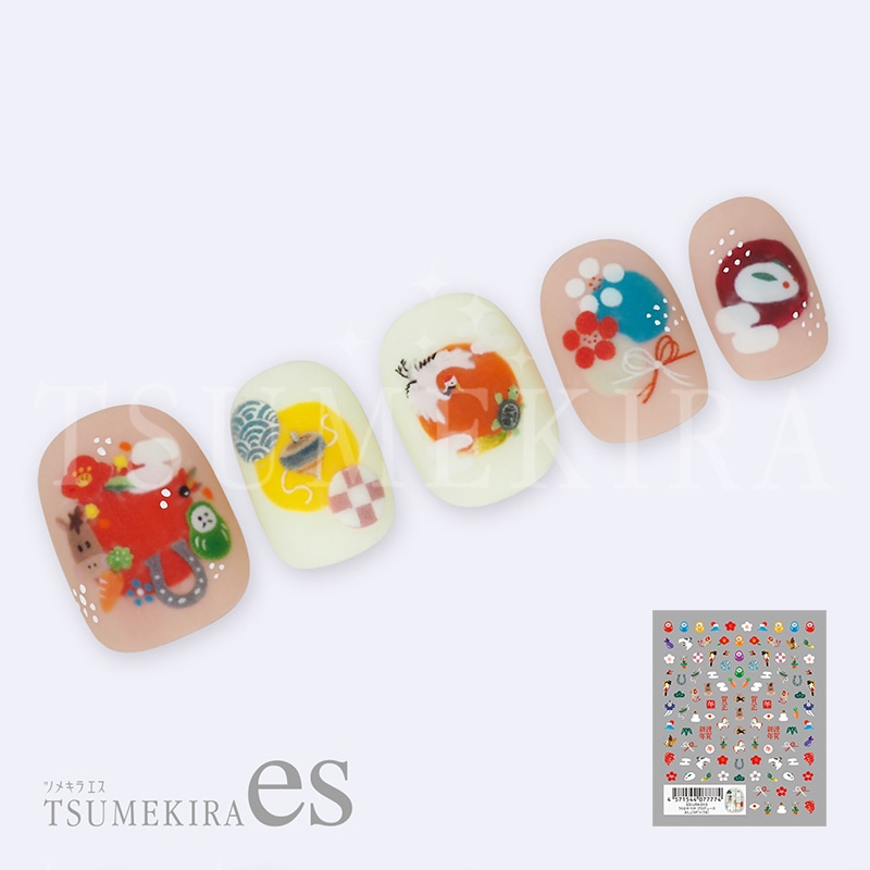 （メール便○）TSUMEKIRA es（ツメキラエス）：うらなかりか プロデュース おしょうがつ（うま）／ES-URA-013