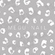 ネイルシール NN-MGN-001 MEGU NAILプロデュース MEGUレオパード ホワイト
