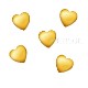 メタル スタッズ ハート S 約2.5mm（ゴールド）／50粒