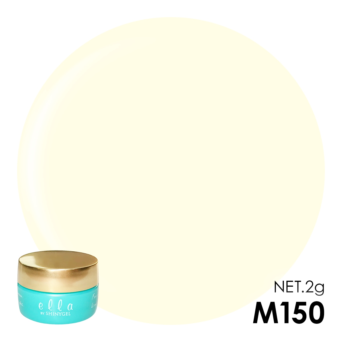 ella BY SHINYGEL：カラージェル　M150ミルクオフ（エラバイシャイニージェル） [UV／LED対応○] $