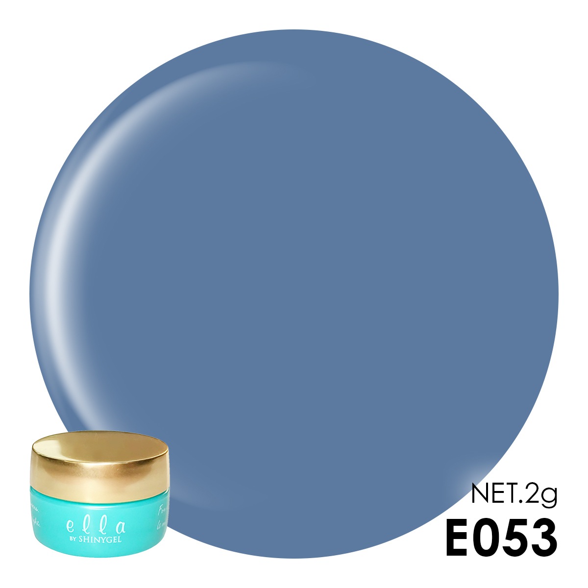 ella BY SHINYGEL Color Gel 2g ／ E053 Blue Smoke