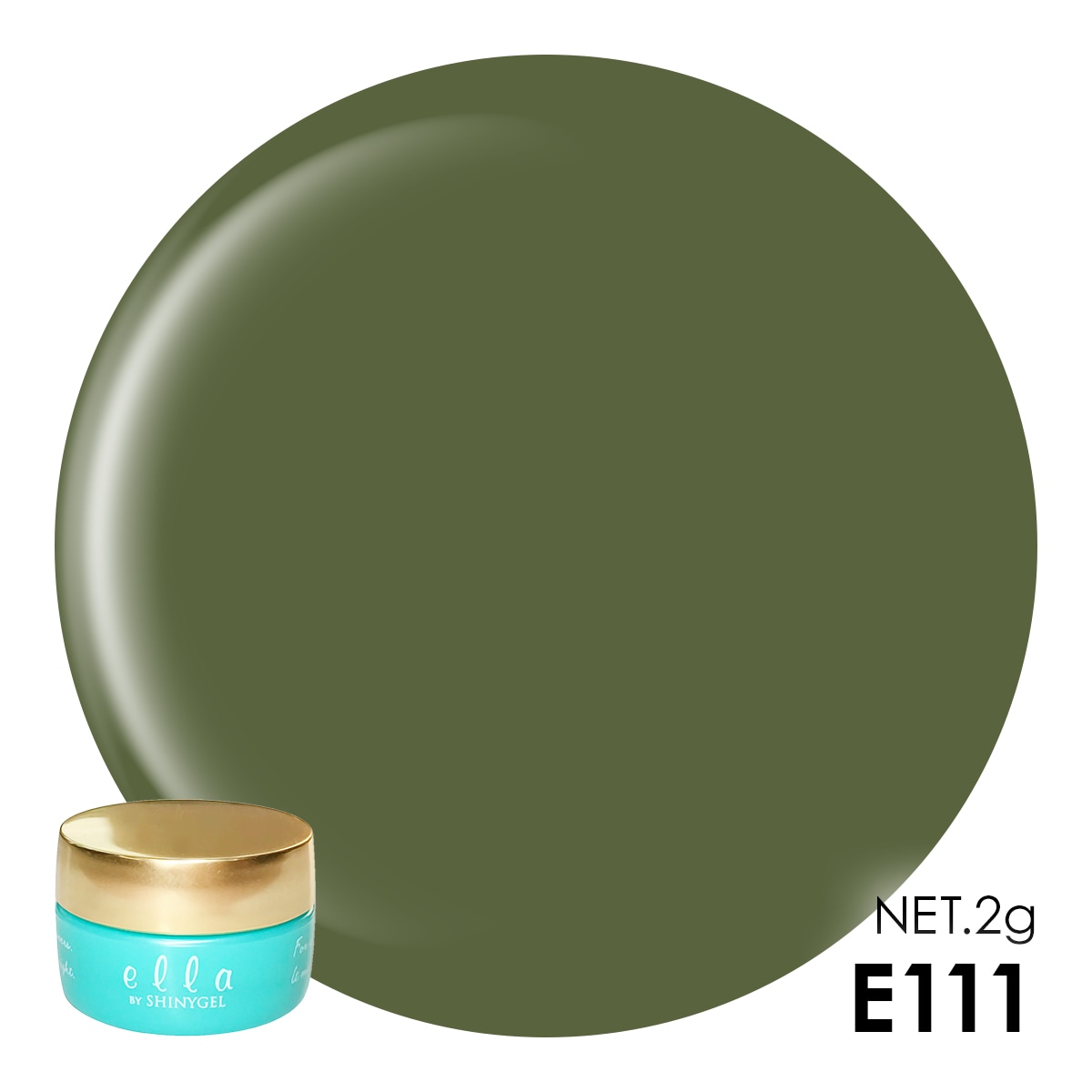ella BY SHINYGEL Color Gel 2g ／ E111 Mellow Green