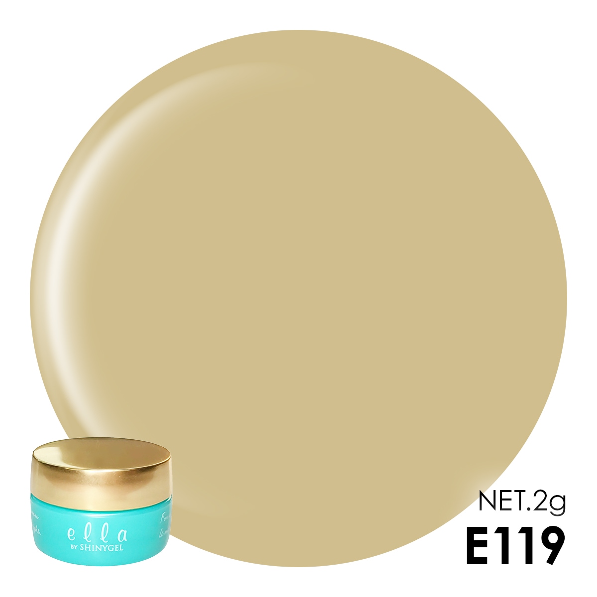 ella BY SHINYGEL Color Gel 2g ／ E119 Foggy Yellow