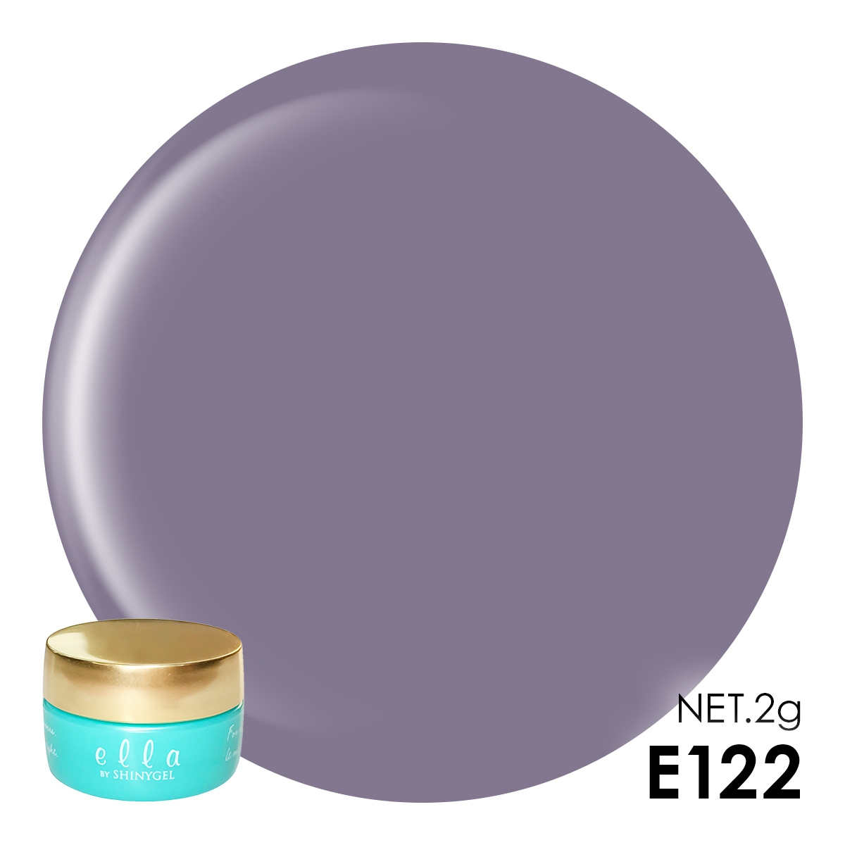 ella BY SHINYGEL Color Gel 2g ／ E122 Foggy Violet