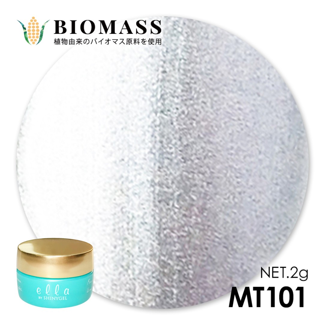 ella BY SHINYGEL Biomass Color Gel 2g ／ MT101 Silver Metal