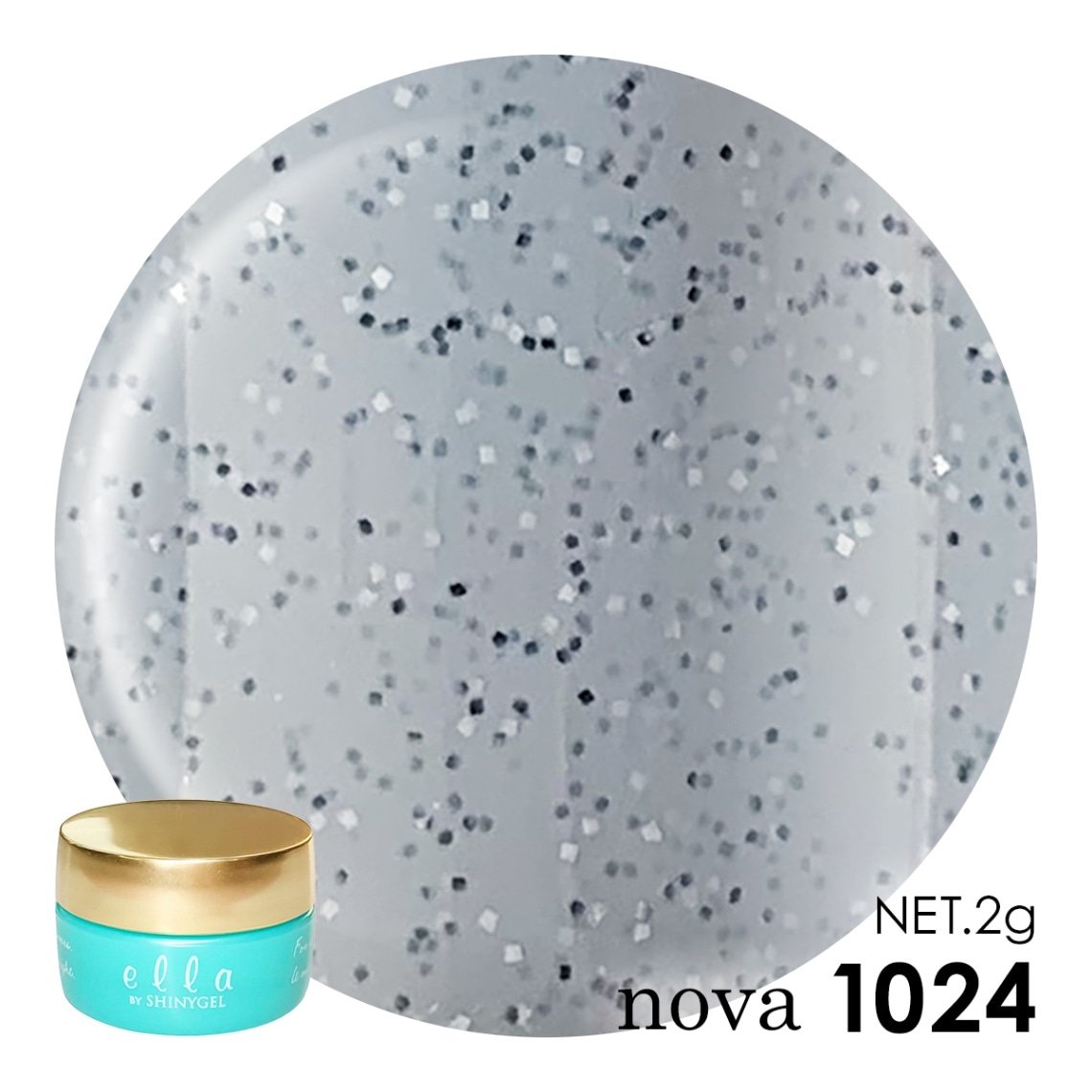 ella BY SHINYGEL Nova Color Gel 2g ／ 1024 Gray Sand