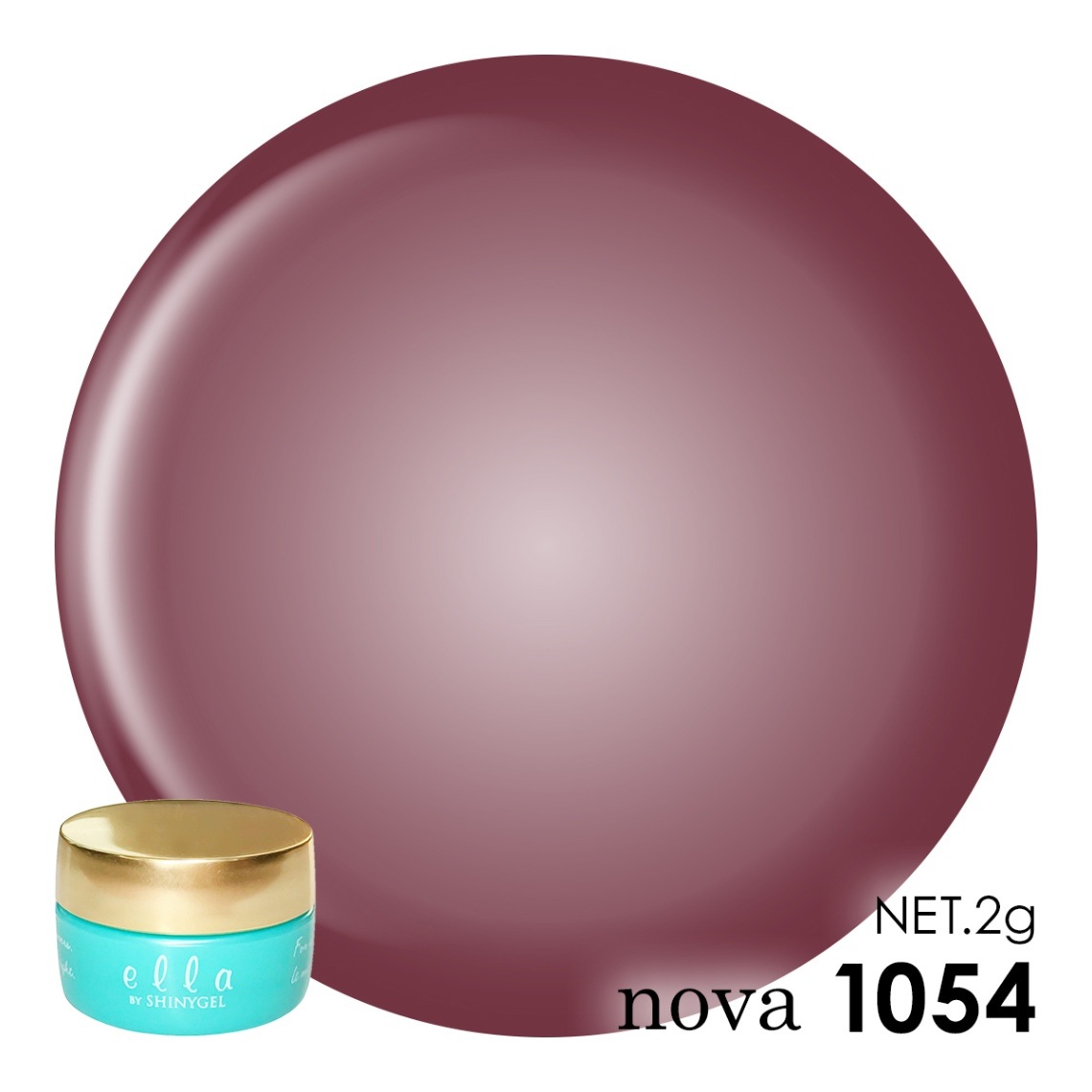 ella BY SHINYGEL Nova Color Gel 2g ／ 1054 Sheer Plum