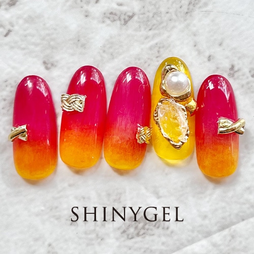 ネイルパーツ lau 楽天市場】【公式】N Lazy Sunday：ND-038 ohora gelnails nail