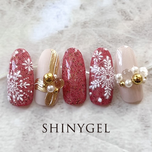 スノークリスマス | ネイルアートデザイン | SHINYGEL PRO SHOP