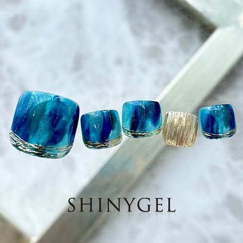 夏の大人フット | ネイルアートデザイン | SHINYGEL PRO SHOP