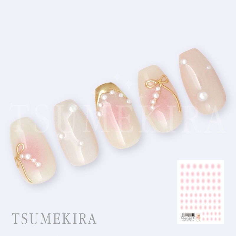 TSUMEKIRA（ツメキラ）：ネイルシール いっちょこ プロデュース チークネイル コットンキャンディ／NN-ICH-008