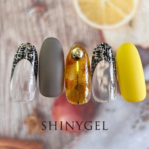 べっ甲×ツイード