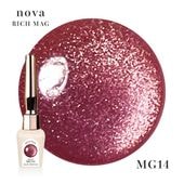 ella BY SHINYGEL nova：リッチマグ　MG14　ポリッシュ型マグネットカラー／日本製マグネットパウダー使用★（エラバイシャイニージェルノヴァ）［UVLED対応○］ $