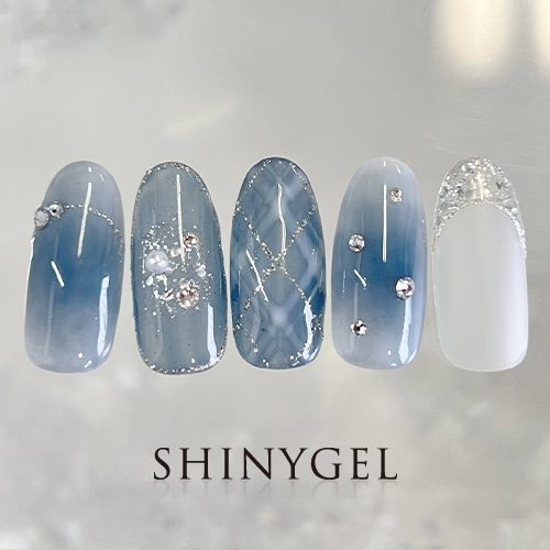 ブルーチェック×クリスマス