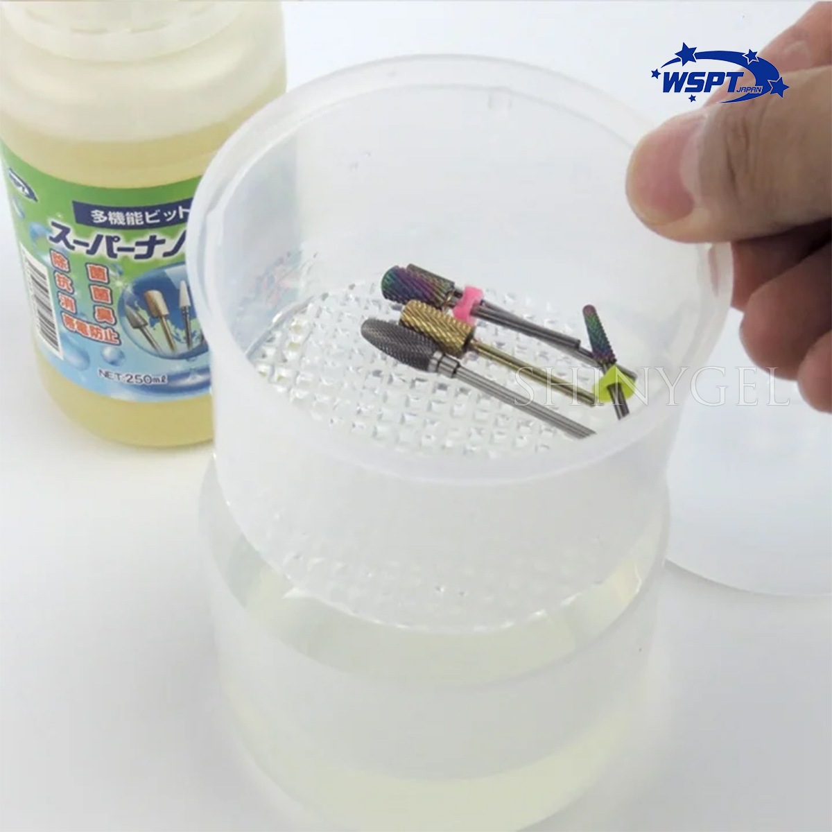 WSPT JAPAN：洗浄ケース　ラウンド　クリア（ナノクリーナー使用に最適） $