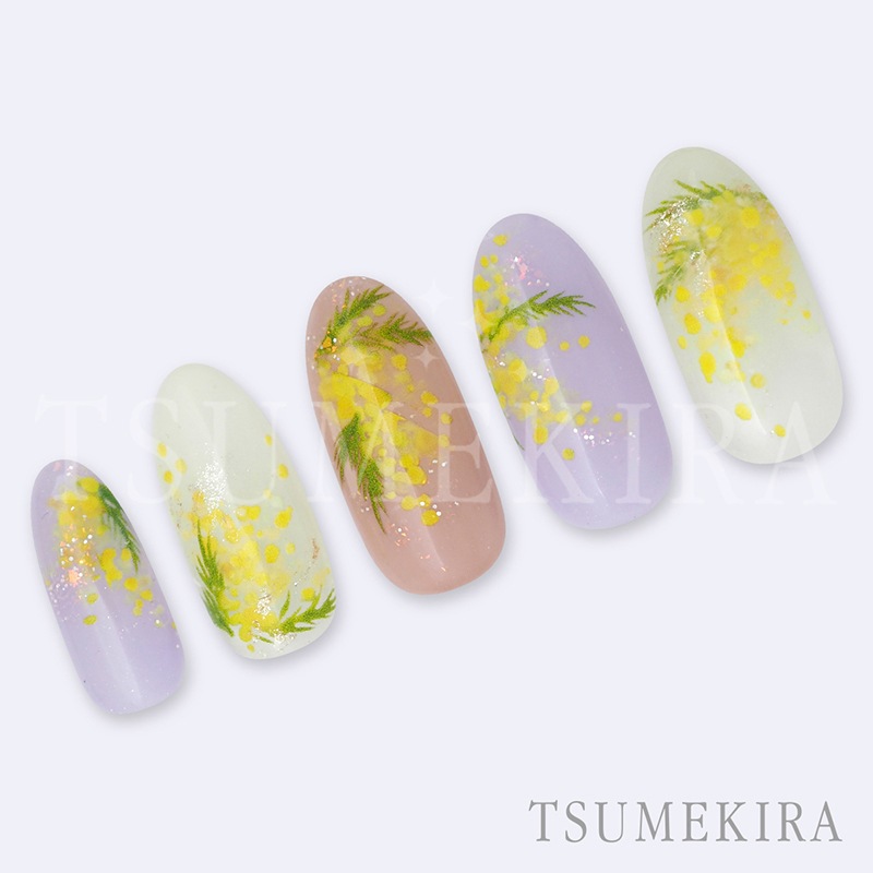 TSUMEKIRA（ツメキラ）：ネイルシール 平山愛 プロデュース ミモザガーデン／NN-HIR-002