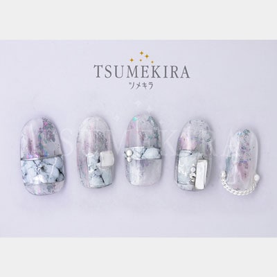 Tsumekira Noble ツメキラノーブル ネイルシール マーブルパーツ ホワイト シルバー No Mar 101 ネイルアート用品 ネイルシール Shinygel Pro Shop Tsumekira Noble ツメキラノーブル ネイルシール マーブルパーツ ホワイト シルバー No Mar 101 ネイルアート用品 ネイルシール Shinygel Pro Shop