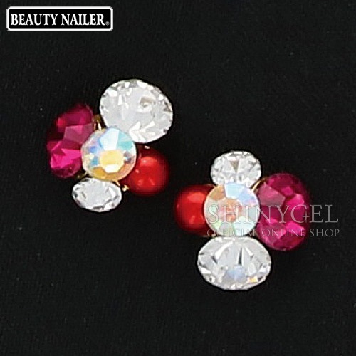 BEAUTY NAILER（ビューティーネイラー）：煌めきストーン RoundS ネイルジュエリー ネイルパーツ／全6色