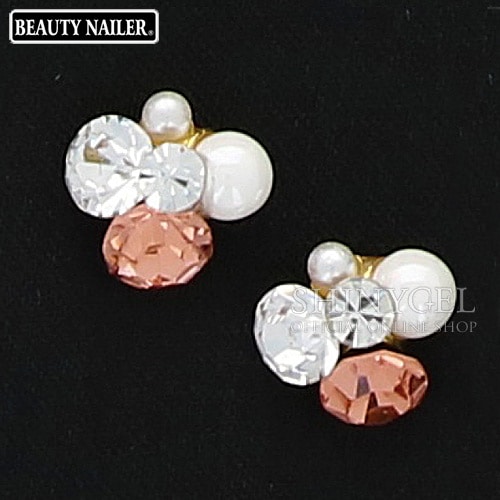 BEAUTY NAILER（ビューティーネイラー）：煌めきストーン RoundS ネイルジュエリー ネイルパーツ／全6色