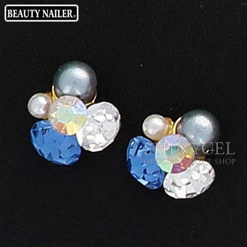BEAUTY NAILER（ビューティーネイラー）：煌めきストーン RoundS ネイルジュエリー ネイルパーツ／全6色