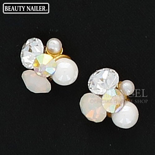 BEAUTY NAILER（ビューティーネイラー）：煌めきストーン RoundS ネイルジュエリー ネイルパーツ／全6色