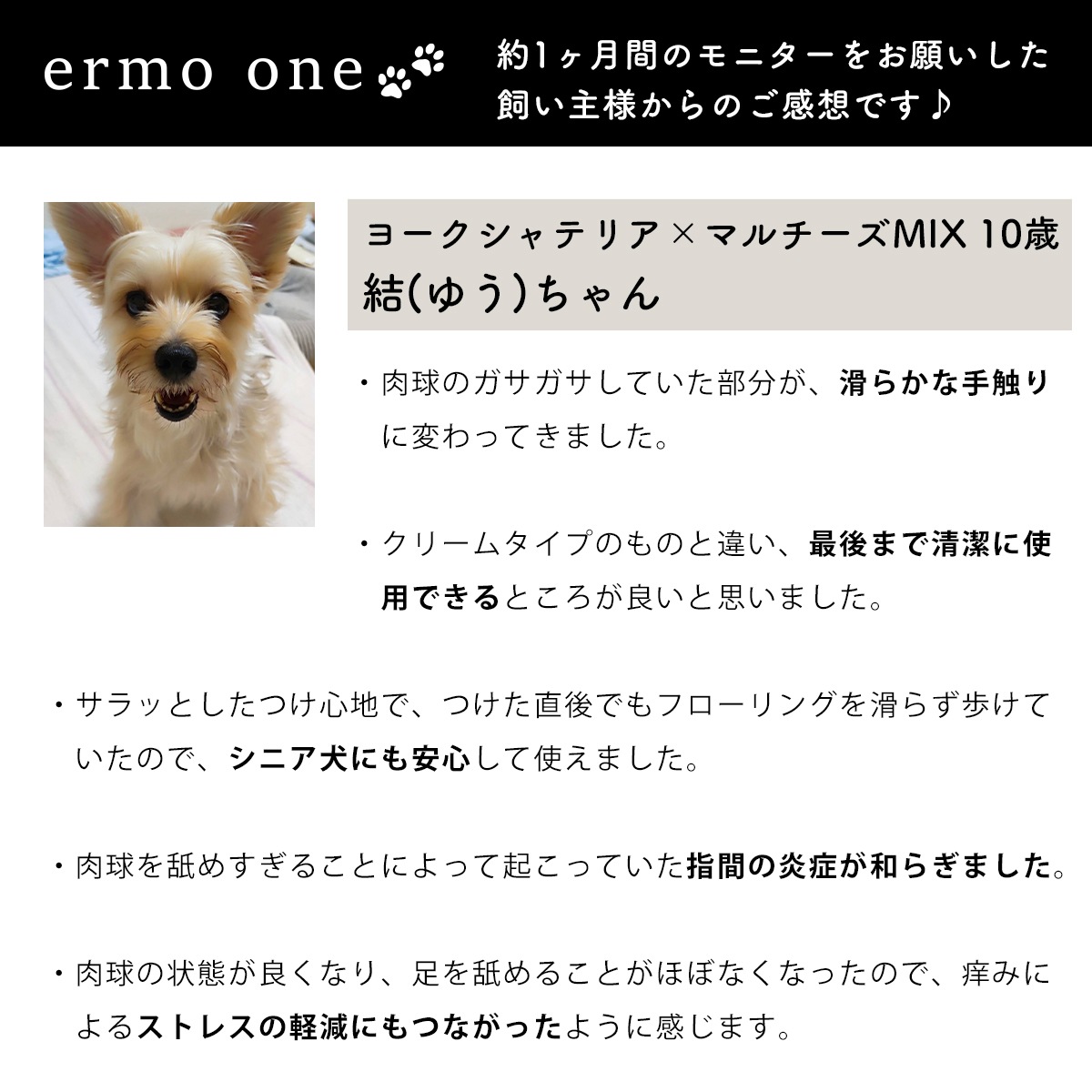 ermo one（エルモワン）：パウローション＜肉球保湿ローション＞ 80mL 犬用ローション 肉球保護 乾燥 ひび割れ ガサガサ肉球 サラッと快適 しっかり保湿
