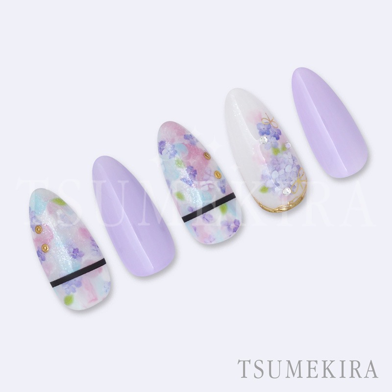 TSUMEKIRA（ツメキラ）：ネイルシール 紫陽花8／NN-AJI-006