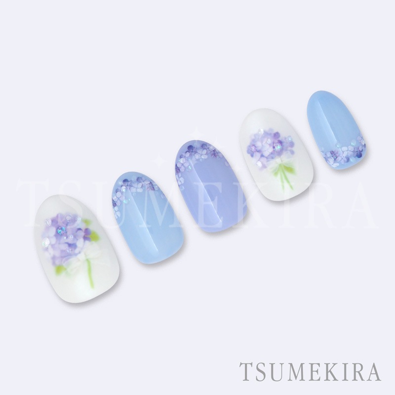 TSUMEKIRA（ツメキラ）：ネイルシール 紫陽花8／NN-AJI-006