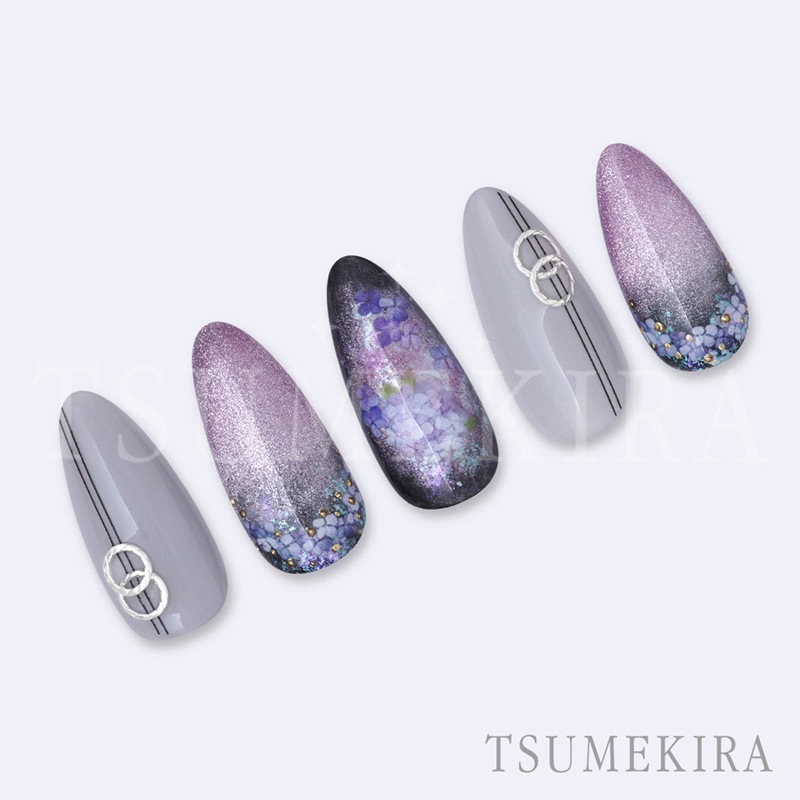 TSUMEKIRA（ツメキラ）：ネイルシール 紫陽花8／NN-AJI-006