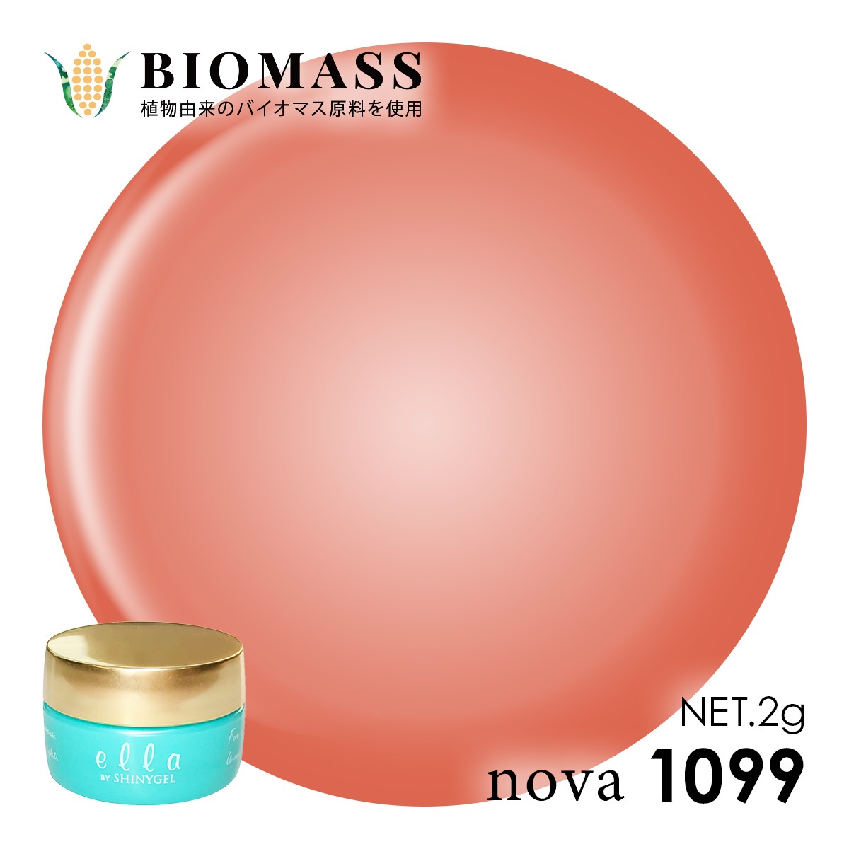 ella BY SHINYGEL Nova Color Gel 2g ／ 1099 Giselle $