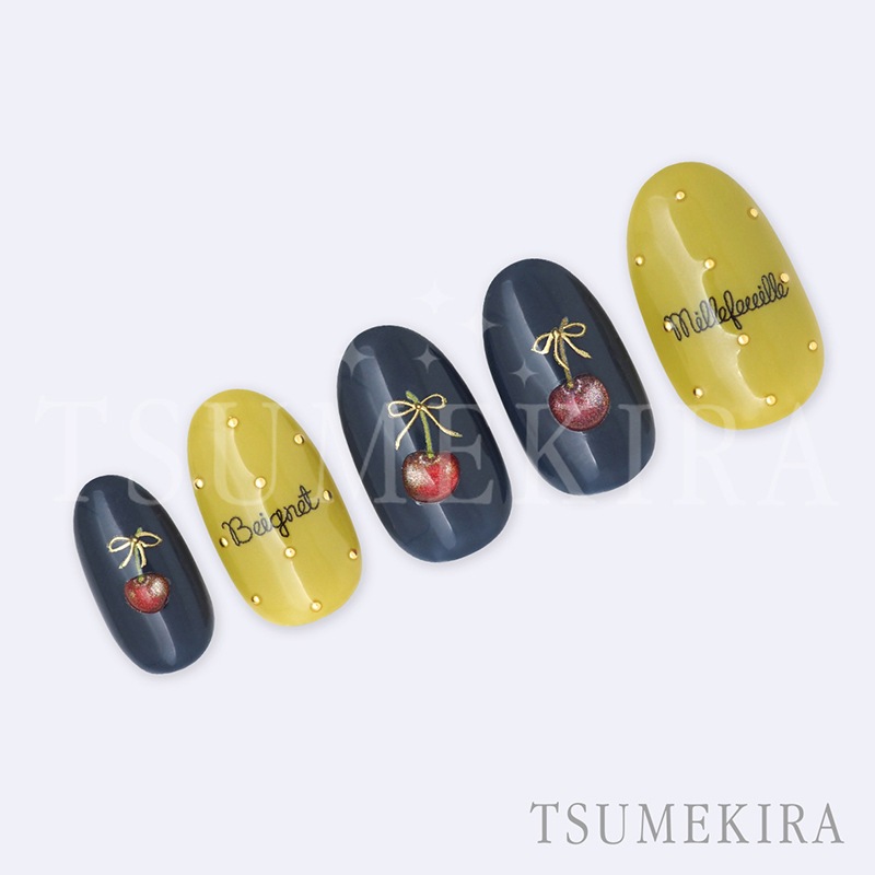 TSUMEKIRA（ツメキラ）：ネイルシール 福岡あみプロデュース ダークチェリー／NN-FKO-003