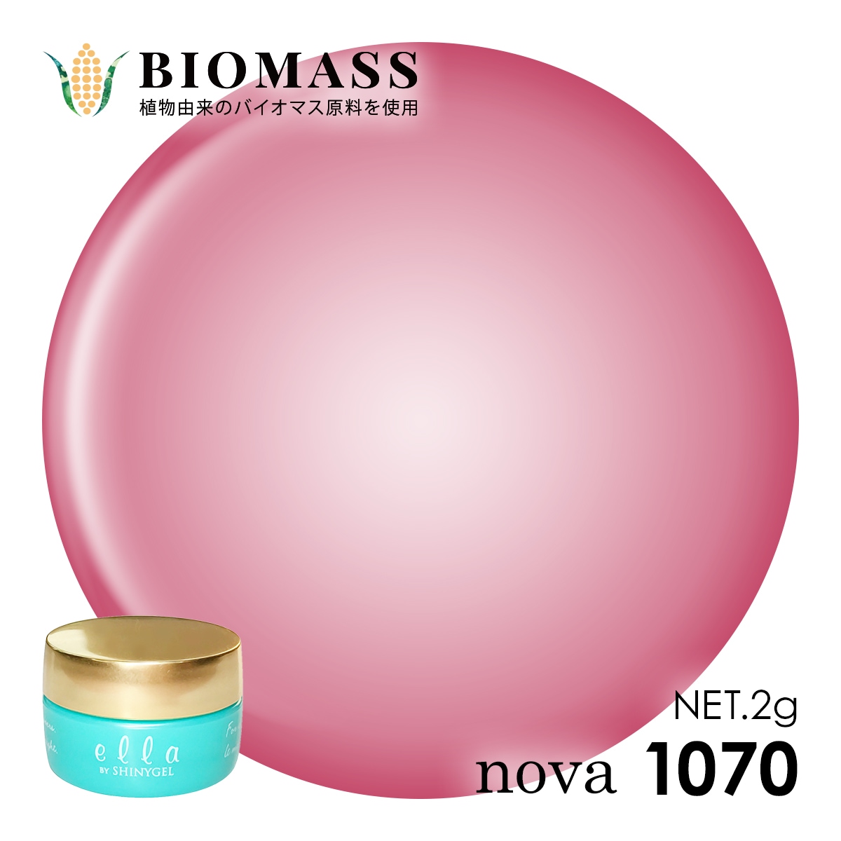 ella BY SHINYGEL nova：バイオマスカラージェル 1070 アンティーク