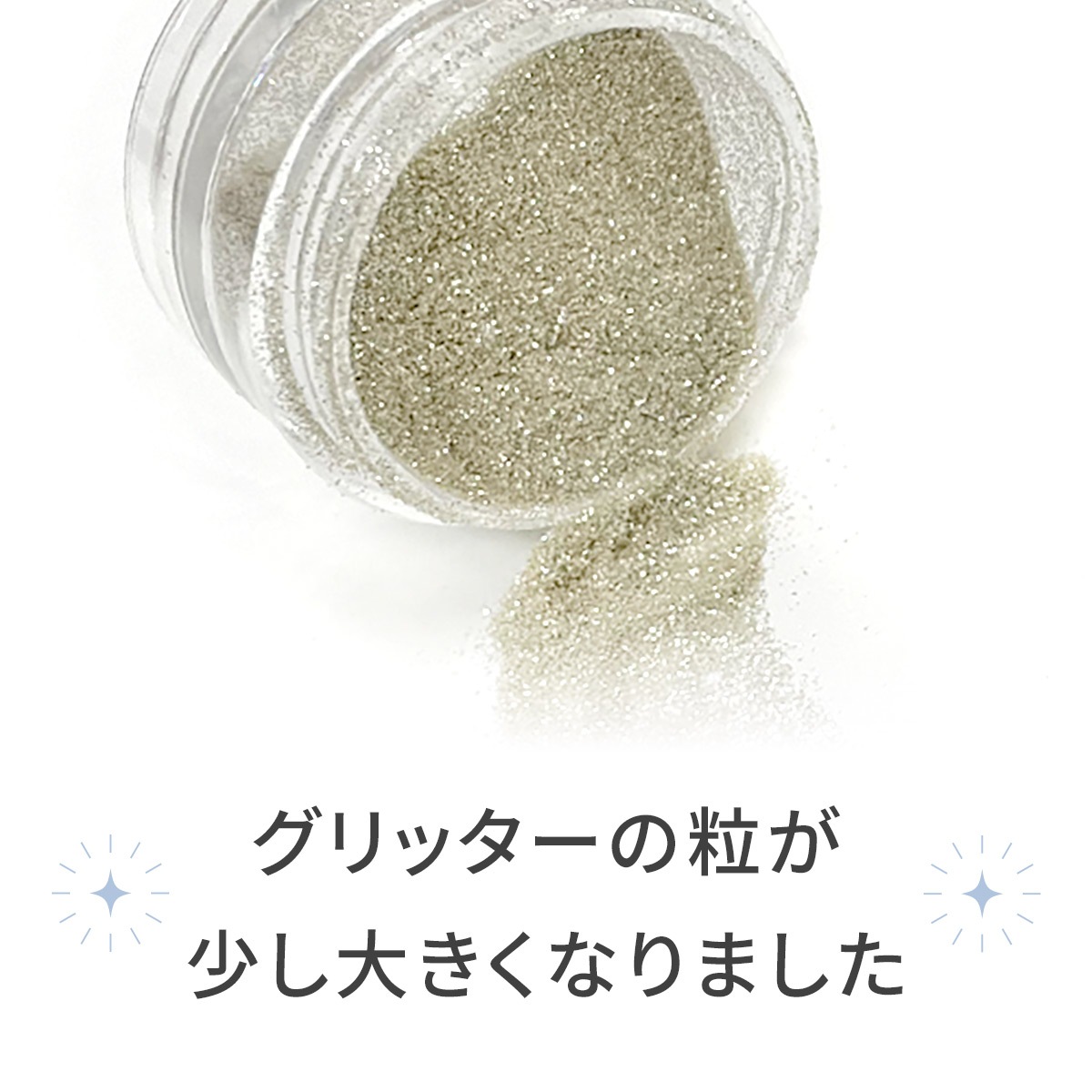 ≪日本製≫シャイニージェル：アートコレクション／ラメ・グリッター＜純銀ナノシルバー＞　ジェルネイルアートパーツ $