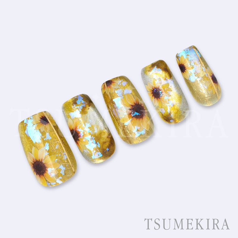 TSUMEKIRA（ツメキラ）：ネイルシール ひまわり でか／NN-HDE-001
