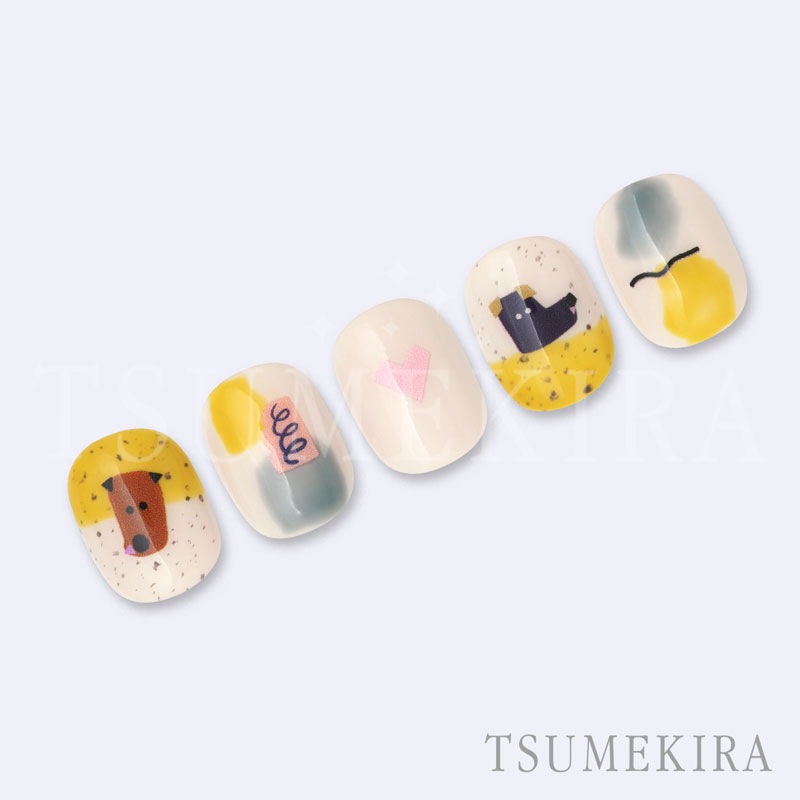 TSUMEKIRA（ツメキラ）：ネイルシール luxury nailプロデュース funny dog by luxury nail／NN-LUX-001