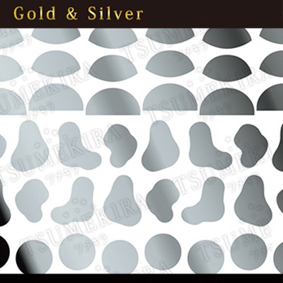 TSUMEKIRA（ツメキラ）：ネイルシール naomiプロデュース ユニオン シルバー／SG-NAO-002