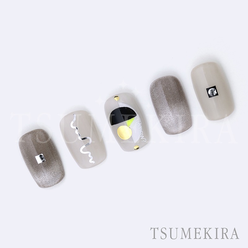 TSUMEKIRA（ツメキラ）：ネイルシール naomiプロデュース ユニオン シルバー／SG-NAO-002