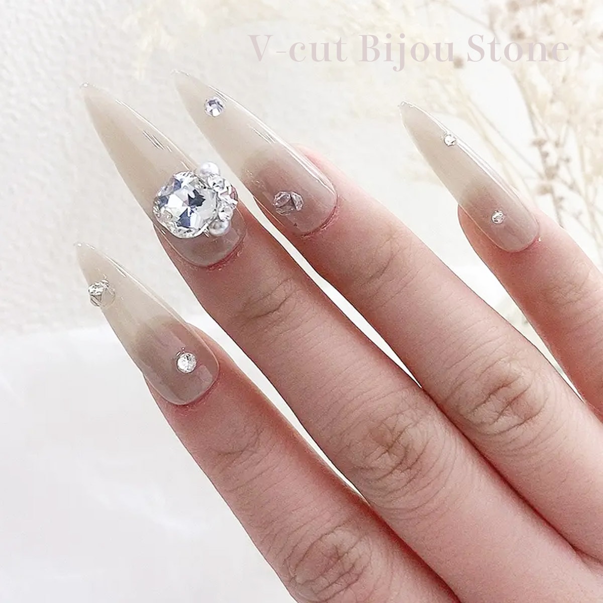 CK Vカットビジューストーン（2個入）