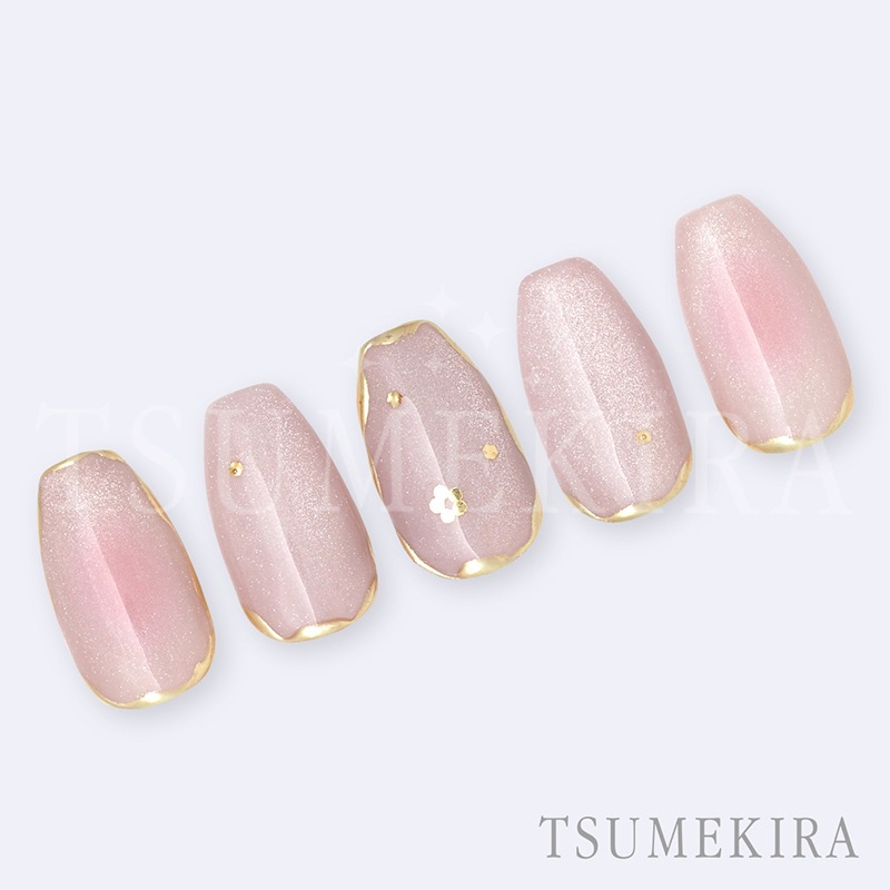 TSUMEKIRA（ツメキラ）：ネイルシール いっちょこ プロデュース チークネイル コットンキャンディ／NN-ICH-008