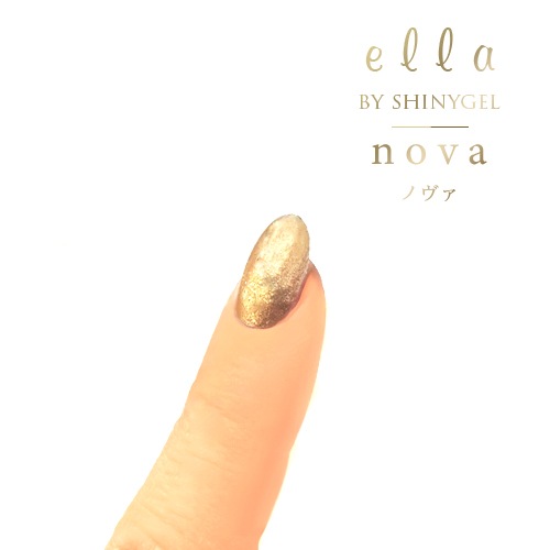 ella BY SHINYGEL nova：バイオマスカラージェル　1010　ブロンズグリッター（エラバイシャイニージェルノヴァ）［UVLED対応○］ $