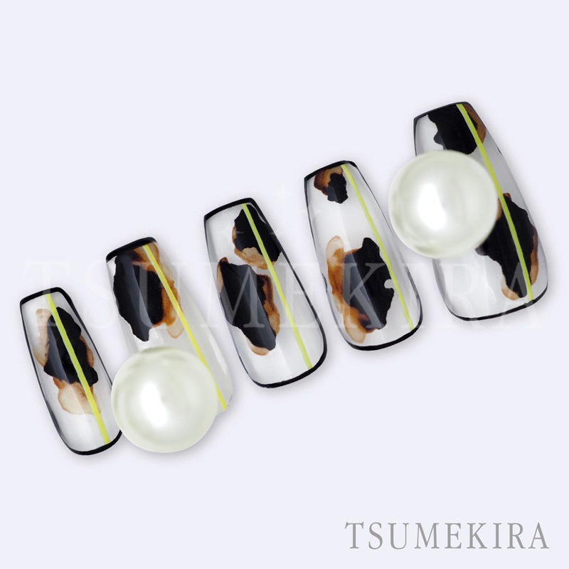 TSUMEKIRA（ツメキラ）：ネイルシール MEGU NAIL プロデュース MEGUニュアンスインク BROWN／NN-MGN-015