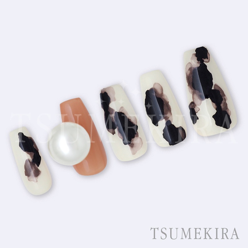 TSUMEKIRA（ツメキラ）：ネイルシール MEGU NAIL プロデュース MEGUニュアンスインク BLACK／NN-MGN-016