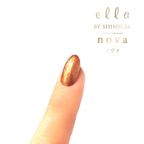 ella BY SHINYGEL nova：バイオマスカラージェル　1013　ブラウングリッター（エラバイシャイニージェルノヴァ）［UVLED対応○］ $