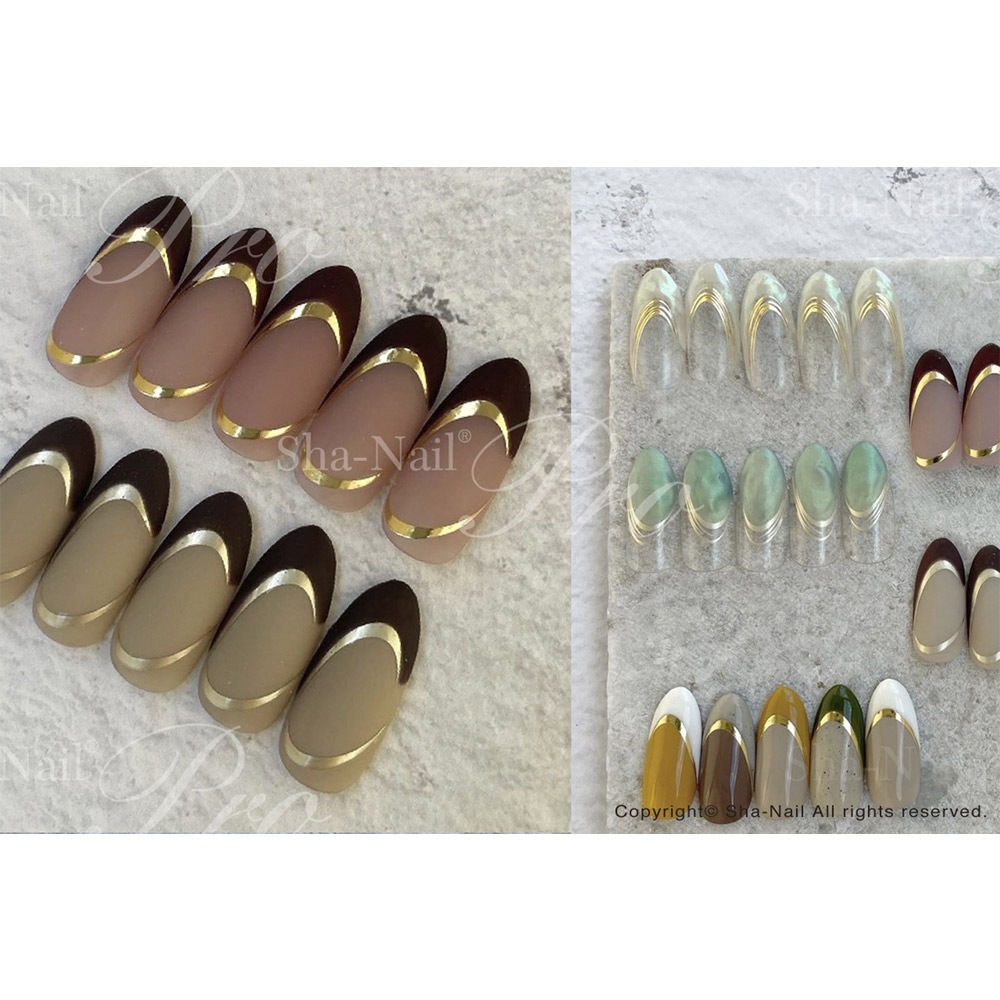 Sha-Nail Plus（写ネイルプラス）：ネイルシールブーメランフレンチ  