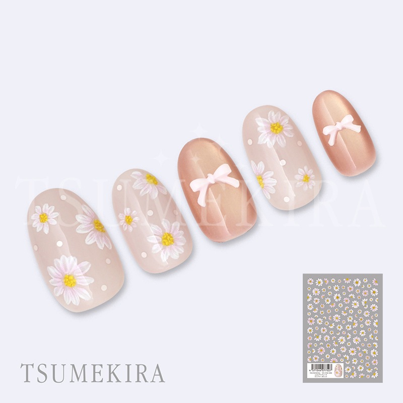 TSUMEKIRA(ツメキラ):ネイルシール yumiプロデュース ピンクマーガレット/NN-YMI-009